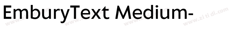 EmburyText Medium字体转换 EmburyText Medium字体转换